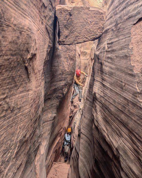 Getinthewild's tweet photo. We had a great time in the canyons with Leanne, Josie and Andrew on our Ultimate Challenge Canyoneering Adventure.  For adventurers seeking a more daring canyoneering experience, our Ultimate Challenge Canyoneering Adventures are just for you. https://t.co/xJZaQLjGUw