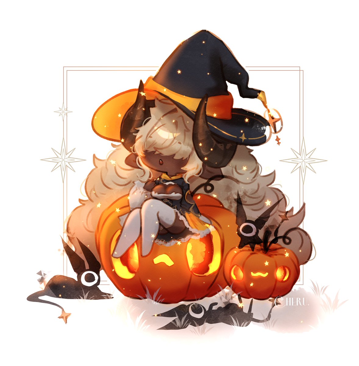 CheruleanArt's tweet photo. Black or orange pumpkins??🎃✨ https://t.co/xK07tqOtEz