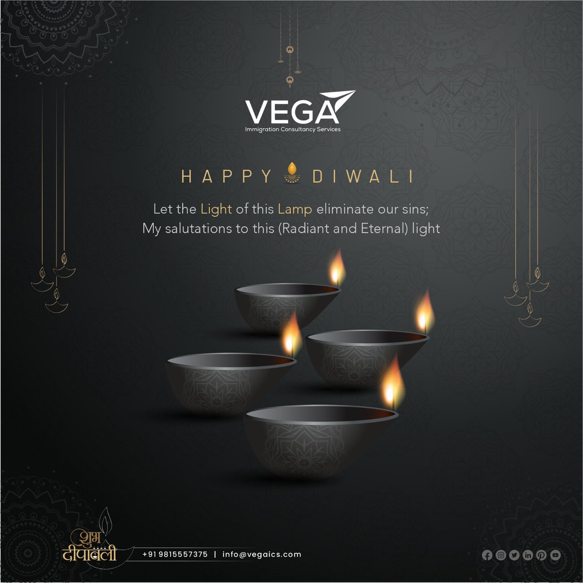vegaimmi's tweet photo. "May the light of Diwali bring joy, prosperity, and endless blessings to your home. Wishing you a sparkling festival filled with love, laughter, and memorable moments. Happy Diwali! ✨🪔"

#diwali2024 #festivevibes #Diwali #celebration #vegaimmigration #vegaics #teamvegaics https://t.co/Szbbni349d