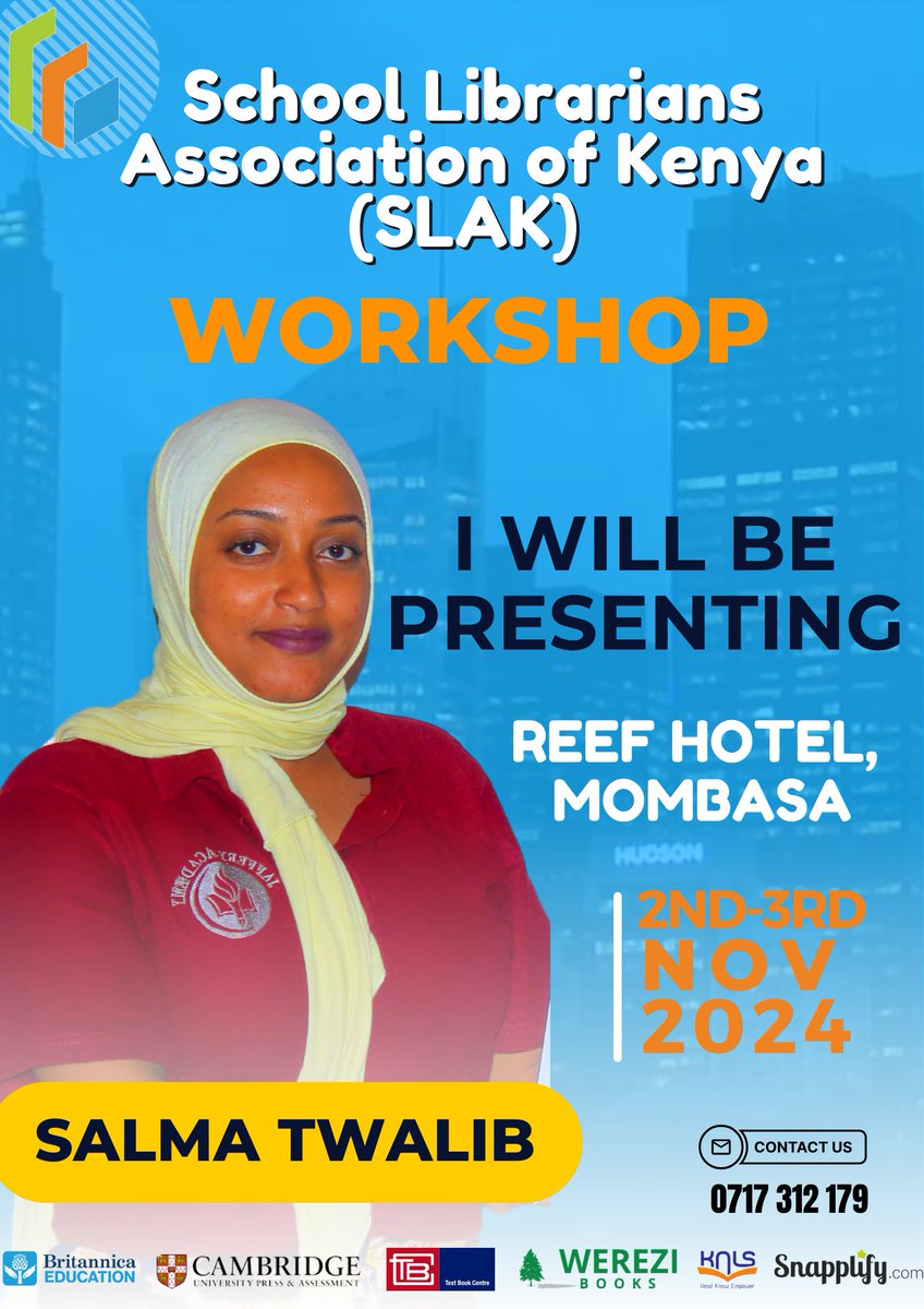 schlibrarianske's tweet photo. The stage is set for The Annual School Librarians Conference happening on 2nd-3rd November 2024 at the Reef Hotel, Mombasa.
Our facilitators are ready!
The librarians are ready!
Our partners are ready! See you there. #slak #slakworkshop https://t.co/9W5GWOu409