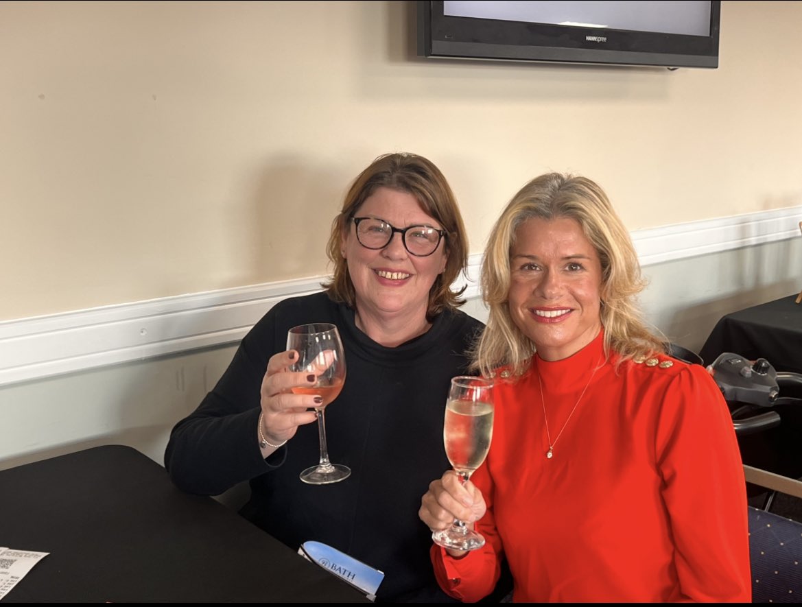TurfWarsRacing's tweet photo. Great day out @BathRacecourse today with new club members of Turf Wars Racing Club watching their Horse. 
Hospitality was great, food was delicious, bubbles were flowing and all enjoyed racing &amp; the experience as a new Owner. Thanks to Trainer @HJamesEvans &amp; Jockey @Joeleavy https://t.co/C9Z6pXkcmv