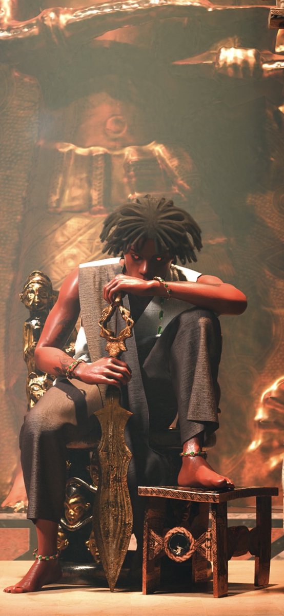Not_lolu's tweet photo. ‘ETHNIC SWAG’ for  #HeisFanArtChallenge 

I had to put out this  piece super late, cause it cost me an arm, leg and part of my soul 😂.

Made with #blender https://t.co/arzvrMbQsm