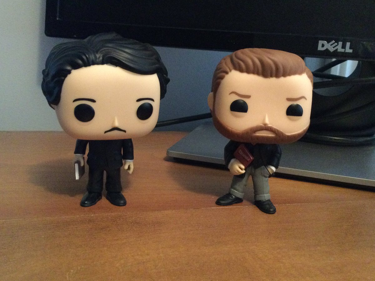 Hanging out today with Edgar Allan Poe and Bram Stoker. #HappyHalloween