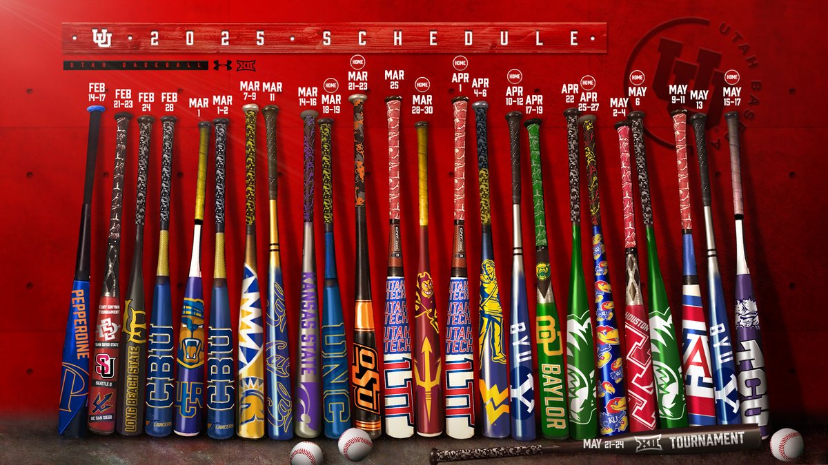 Utah Baseball (@utahbaseball) on Twitter photo The <a href="/Big12Conference/">Big 12 Conference</a> era begins‼️
📅 utahutes.com/sports/basebal…
📰 utahutes.com/news/2024/10/3… The <a href="/Big12Conference/">Big 12 Conference</a> era begins‼️
📅 utahutes.com/sports/basebal…
📰 utahutes.com/news/2024/10/3…
