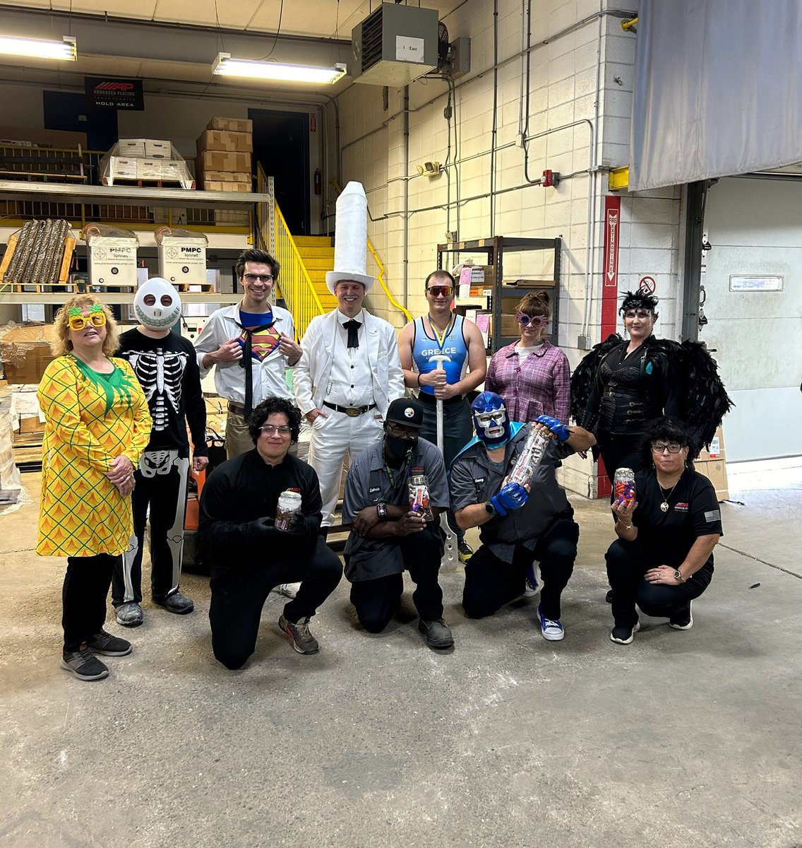 Happy Halloween from Advanced Plating! Today we had our annual costume contest between our employees. Thanks to everyone who participated.

#Halloween #Pumpkins #OCT31ST