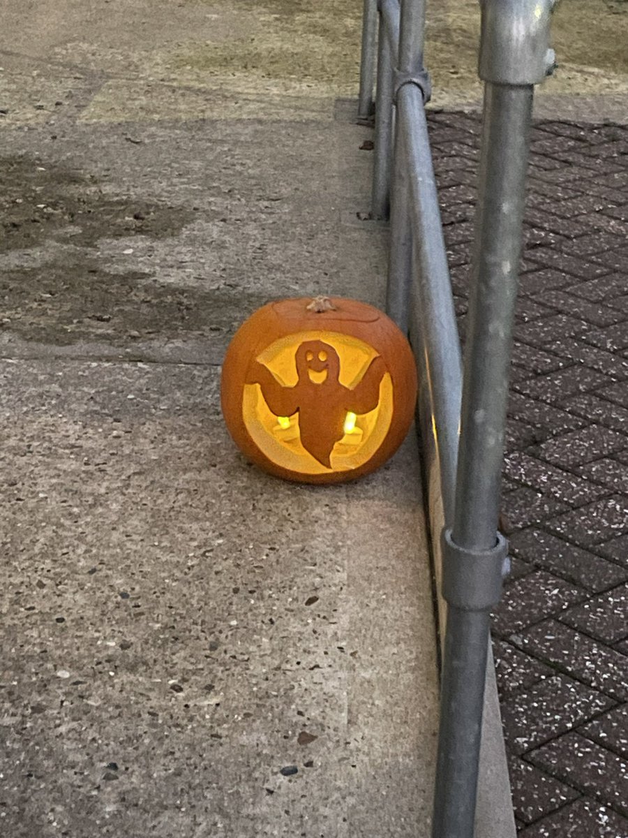 We’re out terrifying the neighbourhood! (Liam is method acting!!) #HappyHalloween 🎃👻💀