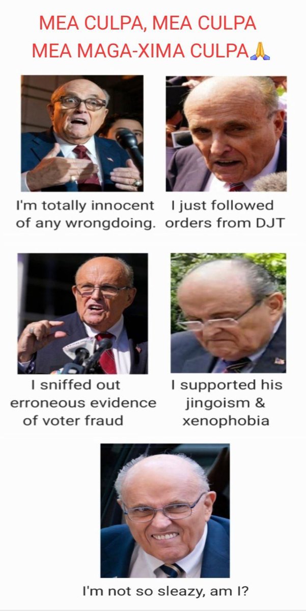 Iamnightbird's tweet photo. Poor old Rudy! He had seven days to turn over luxury items &amp; shares of his New York City co-op apartment to cover much of what he owes to the two poll workers he defamed in 2020. So far he's non-compliant. 🔥😂
#NoElectionFraud
#RudeRudy
#handthemover https://t.co/5CLDRCobbW