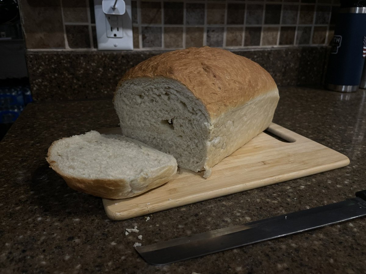 Learn a basic skill like bread making. Only a few ingredients needed, flour, yeast, honey, water and salt.