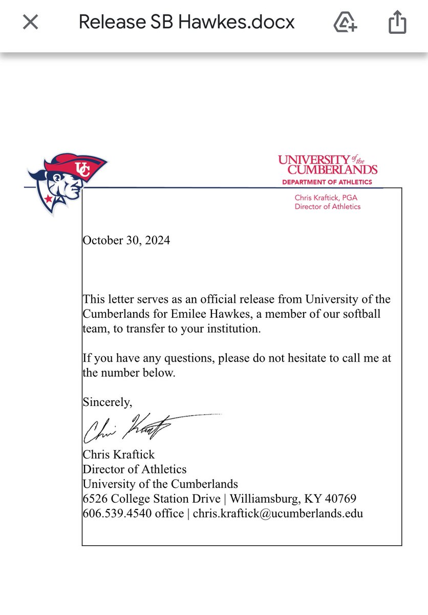 Due to recent events I will be transferring from UC. I am looking for a new place to continue my athletic and  academic career. I am trusting God in this process! 
Due to injury last year I have 4 years of eligibility! 

my email is : emilee.hawkes@yahoo.com