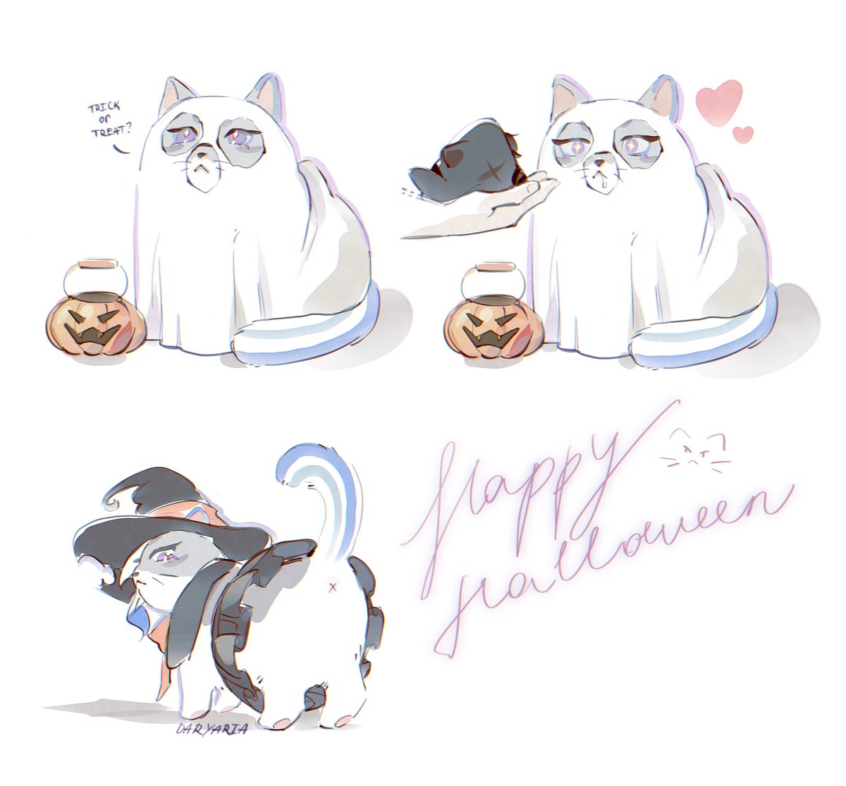 🎃🐱 (#wriolette implied)