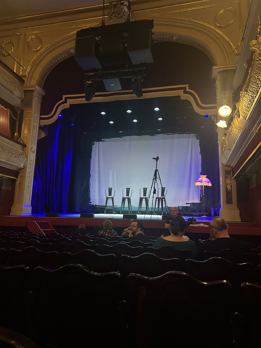 Yvette_Fans's tweet photo. Last night was amazing &amp; lots of activity wonder what 2night holds with it being Halloween? Excited 4 the show 2 start! @yfielding @realkarlbeattie @RadioGlen @StuartTorevell1 &amp; Greg! 
Have a great show guys &amp; Happy Halloween 2 you all! 

#MostHauntedstageShow
#MostHauntedLive https://t.co/zSSbcA4MVs