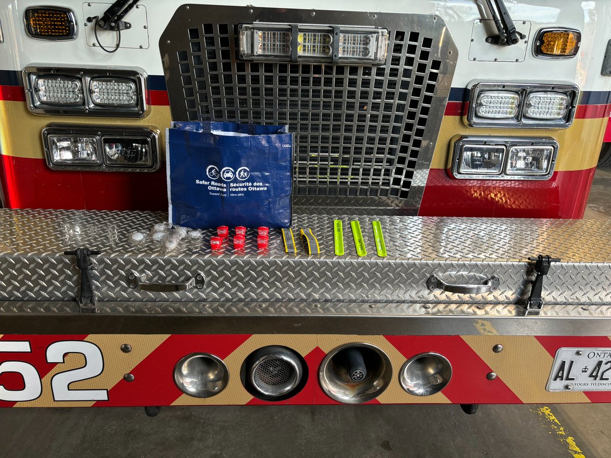 SROttawa's tweet photo. Today, we wrap up Safer Roads Ottawa’s Be Safe Be Seen campaign! With the help of our amazing fire stations, we handed out 3,870 reflective items to keep Ottawa residents safe and visible. Huge thanks to everyone who participated and to our fire stations for their support. https://t.co/3lxmyPnmov