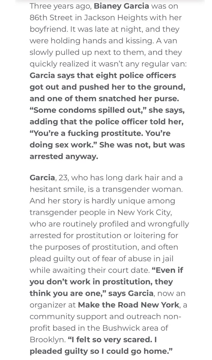 polypocketknife's tweet image. employment and housing discrimination leads to poverty, homelessness, survival sex work (not to mention profiling) leads to disproportionate incarceration largely in men’s prisons, leads to state-sanctioned sexual abuse, rape slavery, and murder—all while we’re denied transition.