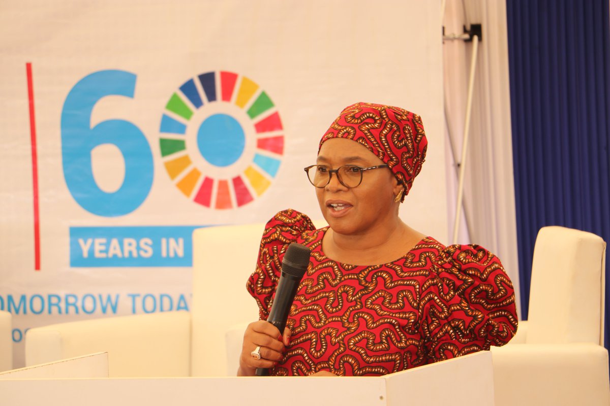 UNMalawi's tweet photo. ‘Our commitment to the Pact for the Future empowers Malawi's youth to lead in a changing world, ensuring they have the resources and resilience to build a sustainable tomorrow,’ shared Hon. @nancygtembo, Minister of Foreign Affairs, during #UNDay2024. #YouthClimateProsperity https://t.co/xbo9nIJeRZ