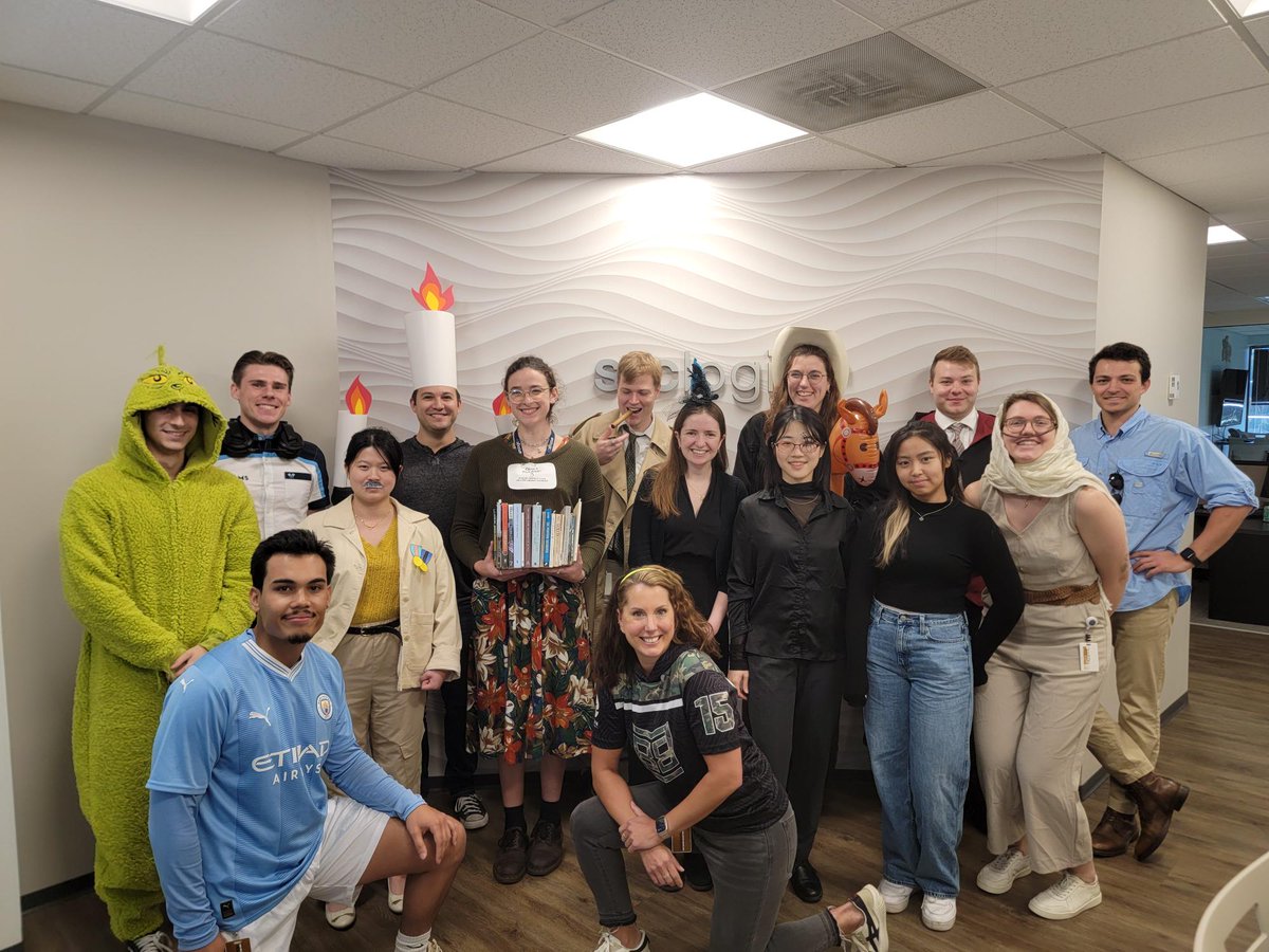 srclogic's tweet photo. Happy Halloween all you Witches and Warlocks! We have had such a fun day at the office dressing up for the festivities and had a blast guessing everyone's costumes👻
#srclogic #pega #technology #officefun #halloween📷 #officeparty #lowcode #consulting #developer #halloweenparty https://t.co/Iwfu1CZ6YY