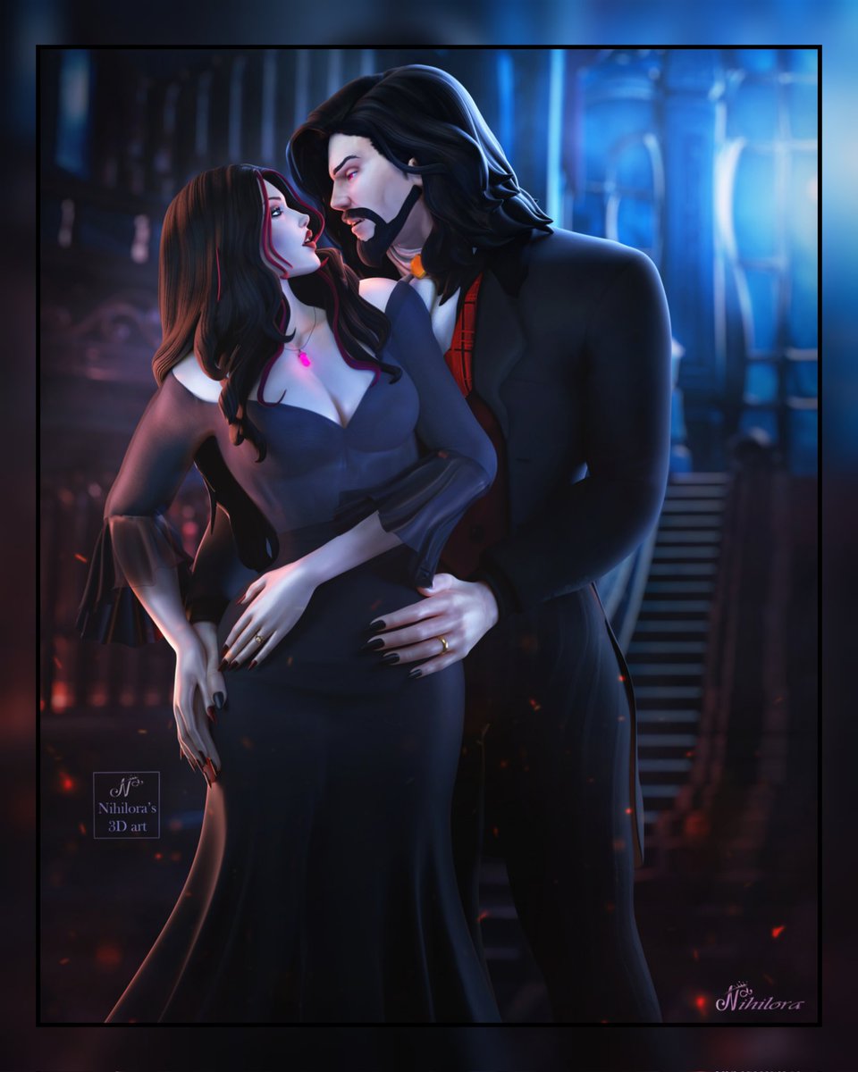 🖤 Dark Devotion 🖤

It's not me, if I don't render my favorite couple of OCs as vampires this time of the year 🦇🩸

Happy Halloween 🎃✨

#worldofwarcraft #halloween
