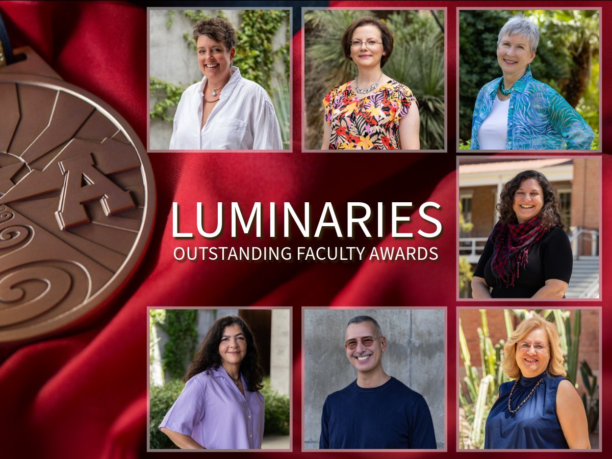 U of A College of SBS (@uarizonasbs) on Twitter photo Congrats to seven SBS professors and five SBS grad students honored with UA’s 2024 Awards of Distinction(bit.ly/3CaDDnl) and Peer Mentor Awards(bit.ly/3CaDDnl)! Your excellence and dedication inspire us all.
universityevents.arizona.edu/outstanding-fa…
<a href="/uarizona/">University of Arizona</a> <a href="/uazresearch/">University of Arizona Research</a> Congrats to seven SBS professors and five SBS grad students honored with UA’s 2024 Awards of Distinction(bit.ly/3CaDDnl) and Peer Mentor Awards(bit.ly/3CaDDnl)! Your excellence and dedication inspire us all.
universityevents.arizona.edu/outstanding-fa…
<a href="/uarizona/">University of Arizona</a> <a href="/uazresearch/">University of Arizona Research</a>