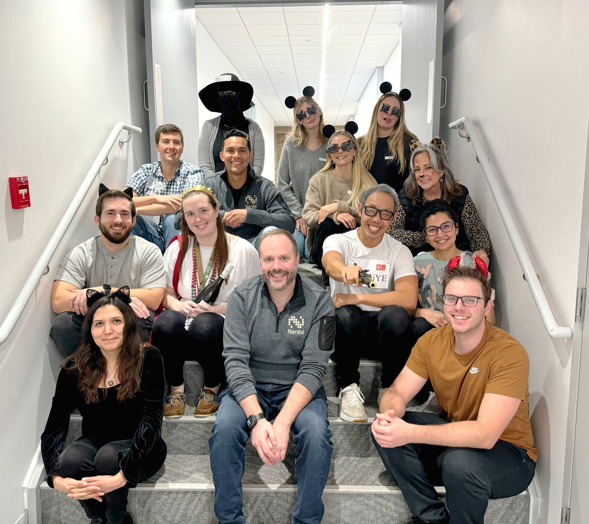 🎃👻 Halloween vibes are in full swing at Nanite! We’re celebrating w/ a spooktacular potluck— spine-chilling snacks🍬 pizza🍕&amp; costumes (🐁 = 3)

Our team knows how to bring the Halloween spirit! Wishing everyone a safe &amp; fun celebration this spooky season! #biotech #genetherapy