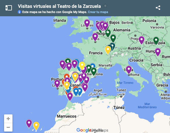 FPVMus's tweet photo. Hemos comenzado las 'visitas virtuales guiadas' al @TeatroZarzuela (17 durante el mes de octubre).
Seguimos viajando #ConLaZarzuelaATodasPartes pero todavía nos quedan muchos lugares por alcanzar. 
@educaciongob @educaINTEF, ¿nos ayudáis a llegar a los centros de Ceuta y Melilla? https://t.co/uffJ24JR2X