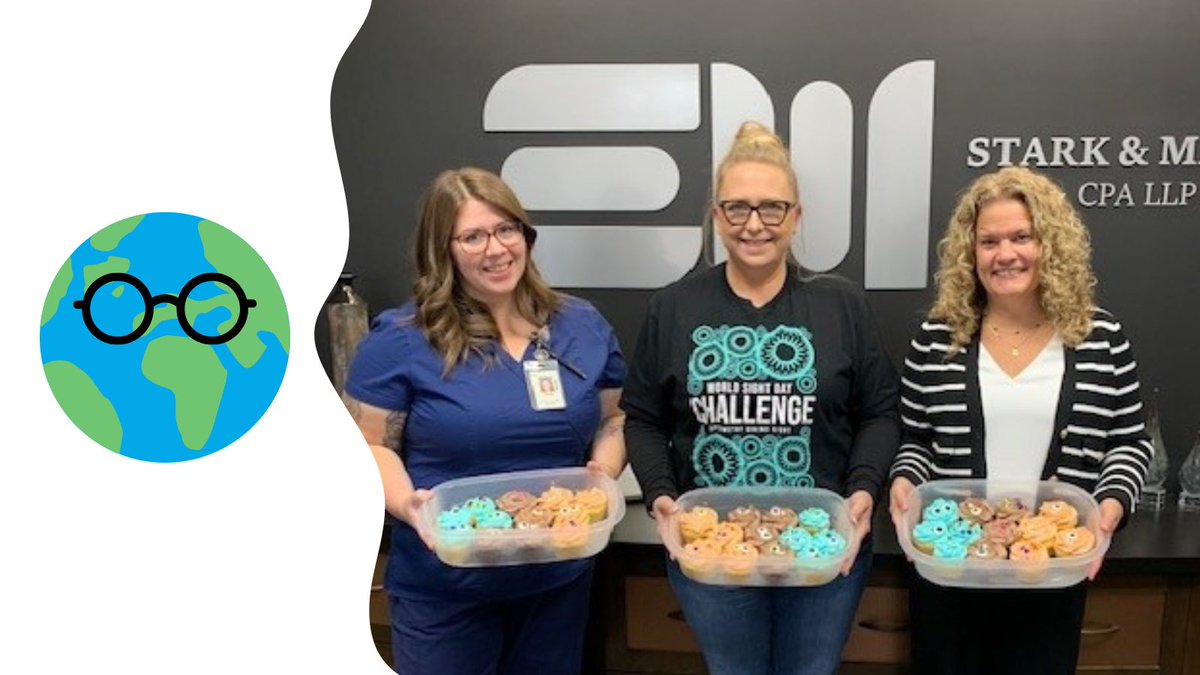 When buying a cupcake supports a good cause, it’s a no-brainer! Stark &amp; Marsh proudly purchased cupcakes from  Vision Care to support #WorldSightDay 🍰👓

100% of proceeds raised help prevent blindness and improve access to essential eye care for those in need.