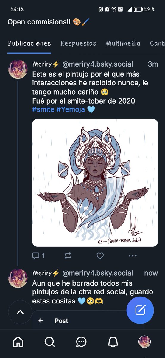 MeriryDraws's tweet photo. Hºla! He borrado todos mis pintujos aquí y los estoy subiendo al otro sitio 👀

Insisto, todo el apoyo que me dieron en la comunidad del @SMITEGame con este dibujo y en el #smitetober en general fué increíble 🥹🥹 https://t.co/Q6QJ0Hpa1O