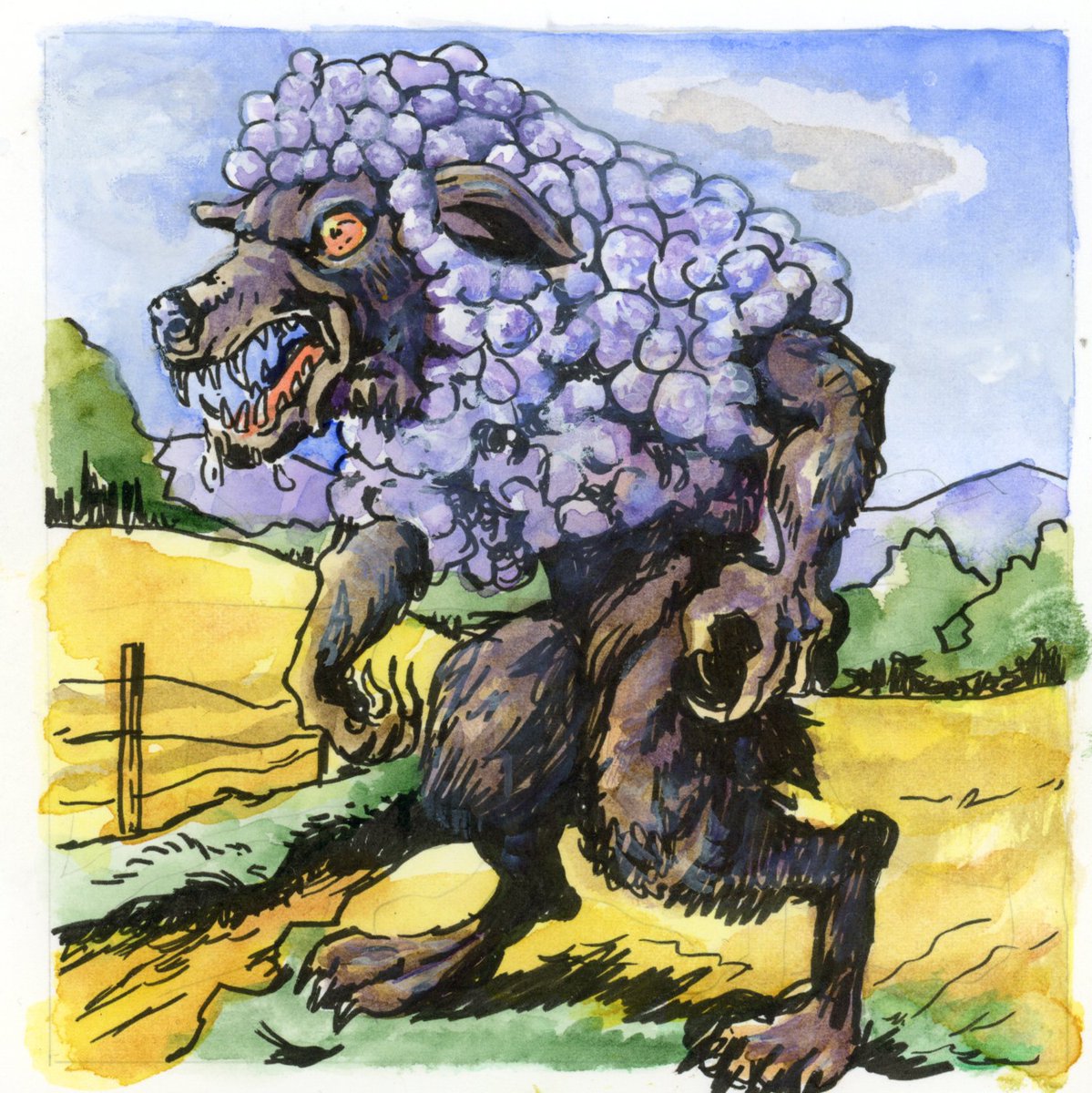 LifeImitatesDdl's tweet image. #doodlewashOctober2024 prompt: Costume. 
Did you know Oct 31st was celebrated as New Year&apos;s Eve by the Celts? Kuretake Managaka Zig Pigment pen &amp;amp; Paul Ruben’s Floral Watercolor set on #Hahnemühle Collection HP.
@kuretakezig_usa @kuretakejapan #paulrubensart @hahnemuehle_global