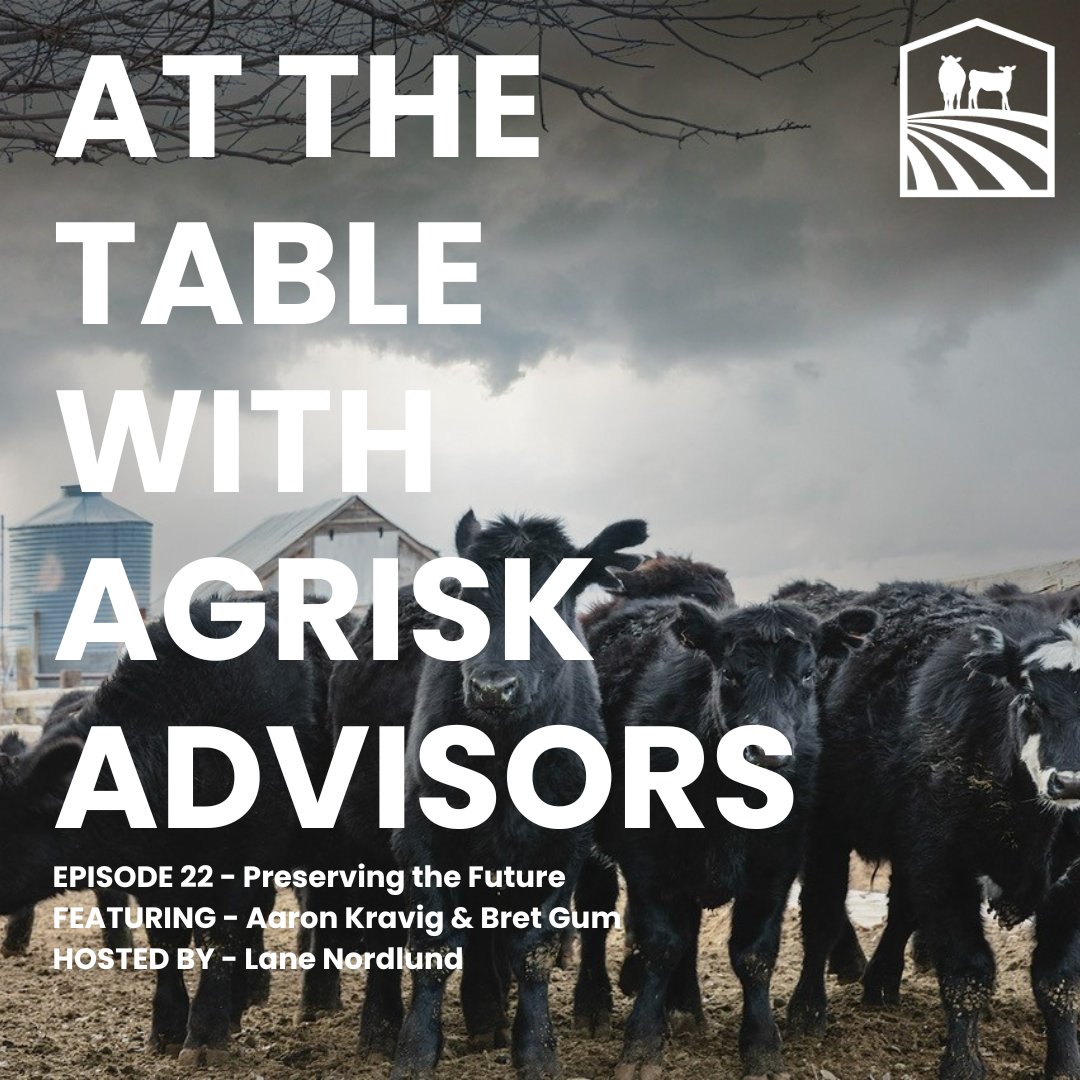 AgRiskAdvisors's tweet photo. The latest At The Table With AgRisk Advisors podcast episode is now available on all streaming platforms!

Listen to AgRisk Advisors, Aaron Kravig &amp; Bret Gum, as they discuss how you can preserve the future with programs such as PRF, LRP, AF, and more.

#AgRisk #FarmLife https://t.co/GfnkLZFogS