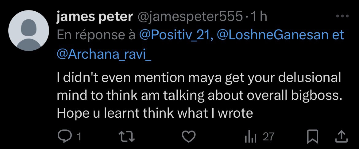 Positiv_21's tweet photo. @jamespeter555 @LoshneGanesan @Archana_ravi_ Of course I liked your circus 🎪 thank u for the entertainment but for that I can’t take advice from clowns btw in case you don’t know this is how abuse someone looks calling delusional,judgmental ,amnesia ect first correct yourself https://t.co/AujgBs60vR