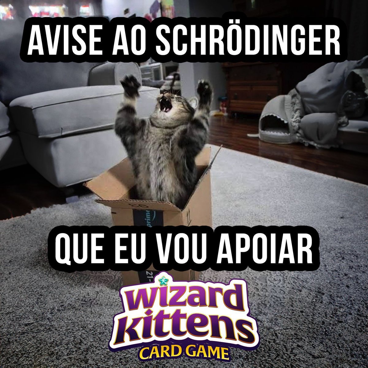 D20CultureBR's tweet photo. TODOS ESTĂO SURGINDO PARA APOIAR WIZARD KITTENS!
Avise aos amigos, Ă famĂlia, aos colegas, a quem estĂĄ vivo e morto ao mesmo tempo, ao Schrodinger que #WizardKittens jĂĄ estĂĄ nas metas extras! Avise que os apoios sĂŁo incrĂveis! Avise que tem doação para gatinhos de verdade!
https://t.co/3iEVRyAtCP