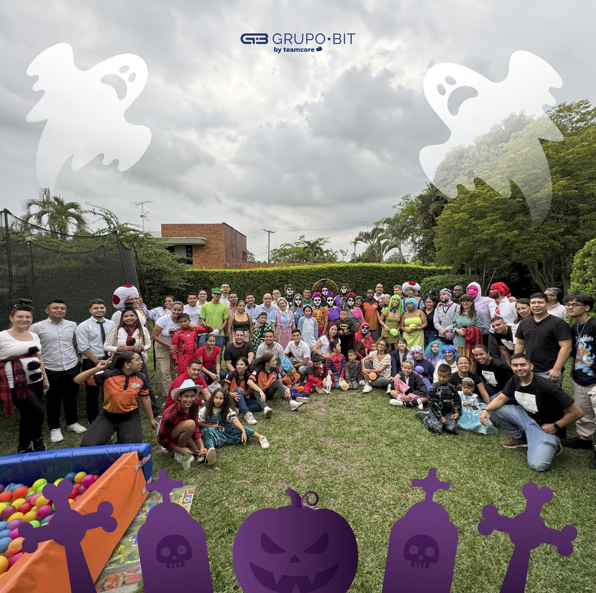 ¡Hoy en Grupo BIT by Teamcore nos disfrazamos y celebramos Halloween en grande! 🎃👻 Con nuestras familias, disfrutamos de una jornada llena de risas y buenos momentos. ¡Aquí seguimos sumando experiencias juntos! 🕸