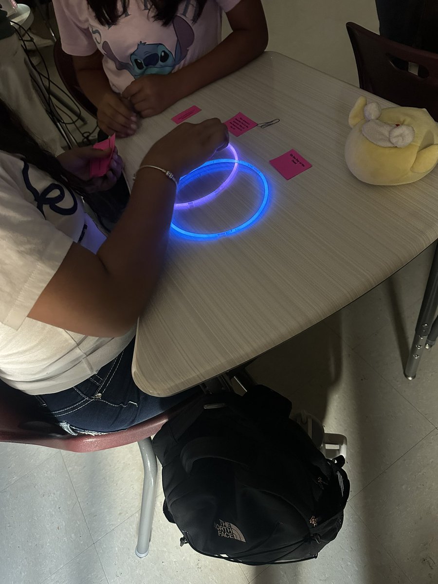 Synthesizing texts across genres, student discourse, and engagement all on Halloween. The glow necklaces has these students so excited to participate. Great job Mrs. Manriquez! <a href="/resaca_gators/">Resaca Middle School</a>