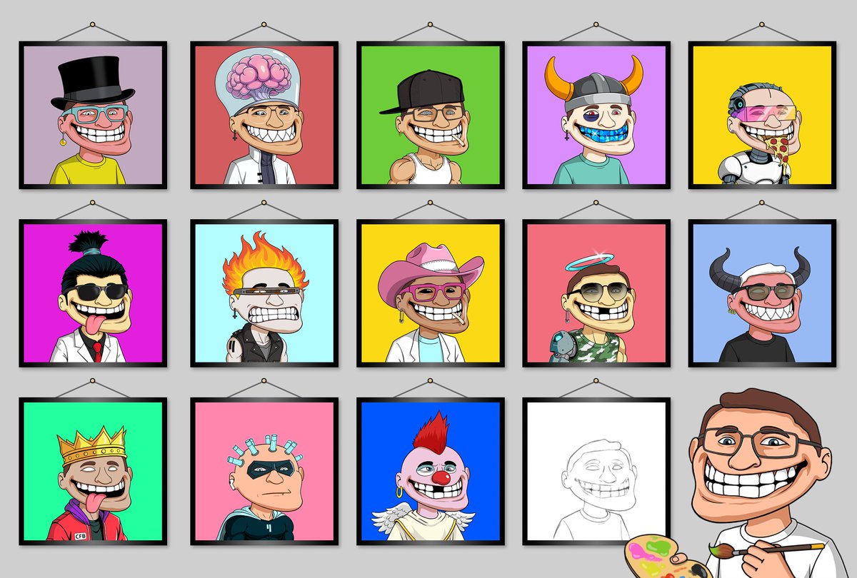 c_f_b_token's tweet photo. INTRODUCING CFB GENERATOR 

CFB Generator is a free tool that allows users to create their own personalized PFP, based on their style and tastes, as well as create irreverent faces to use as the basis for their own memes. 

Create, Download and Share your unique CFB, let’s spread the word. 

🔗https://t.co/QRiqmr65dj 

How it Works:

Manual Selection: Users can browse through various assets and choose their preferred options for background, body, skin, eyes, top, mouth, glasses and earrings.

Random Selection: As an alternative to manual selection, users can click the 'Shuffle' button for automatic random assembly.

Downloading Options: 
Once assembled, users can download their custom CFB via:

Download HD: Suggested for publishing CFB on X or creating personalized memes.

Download PFP: Recommended for using CFB as a profile picture on X, Discord, and other platforms.

Sharing and Extras:
After downloading, a fortune cookie appears for added fun!
A share button appears at the bottom right of the created image, allowing easy posting on X.

N.B. For a better experience we recommend using CFB Generator on your PC.