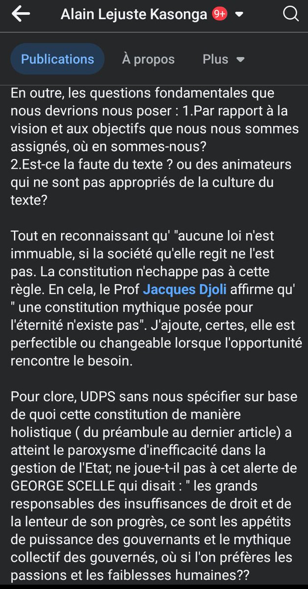KasongaLejuste's tweet photo. L'expression "Constitutions Africaines et mimétisme " empruntée de GAUDUSSON n'est qu'une réalité et non vérité constitutionnelle. Ce qui est réel n'est pas vrai mais c'est ce qui est vrai qui est réel. À lire attentivement👇 @fatshi13 https://t.co/XEuXs2J798