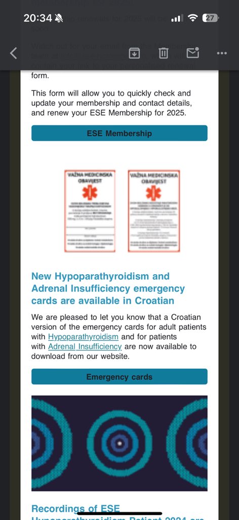 Croatian young endocrinologists (@croendoyoung) on Twitter photo We’re pleased to announce that <a href="/ESEndocrinology/">European Society of Endocrinology (ESE)</a> emergency cards on hypopituitarism and adrenal insufficiency are now available in Croatian🤞🏻These resources will help enhance awareness and management of these conditions. Check them out✅
ese-hormones.org/what-we-do/our… We’re pleased to announce that <a href="/ESEndocrinology/">European Society of Endocrinology (ESE)</a> emergency cards on hypopituitarism and adrenal insufficiency are now available in Croatian🤞🏻These resources will help enhance awareness and management of these conditions. Check them out✅
ese-hormones.org/what-we-do/our…