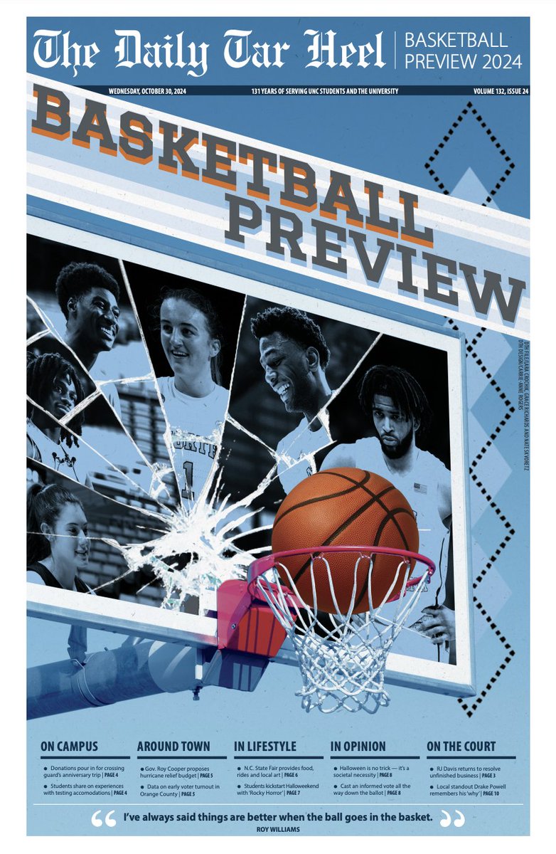 Caroline Wills (@carolinewills03) on Twitter photo On Wednesday, <a href="/dthsports/">DTH Sports</a>/<a href="/dailytarheel/">The Daily Tar Heel</a> released the 2024 basketball preview. A massive thank you to <a href="/_emmahmoon/">Emma Moon</a>, <a href="/mdmaynard74/">Matthew Maynard</a>, and the entire sports staff for making this possible. And thank you to the entire newsroom for producing this amazing product! Pick one up while you can! On Wednesday, <a href="/dthsports/">DTH Sports</a>/<a href="/dailytarheel/">The Daily Tar Heel</a> released the 2024 basketball preview. A massive thank you to <a href="/_emmahmoon/">Emma Moon</a>, <a href="/mdmaynard74/">Matthew Maynard</a>, and the entire sports staff for making this possible. And thank you to the entire newsroom for producing this amazing product! Pick one up while you can!