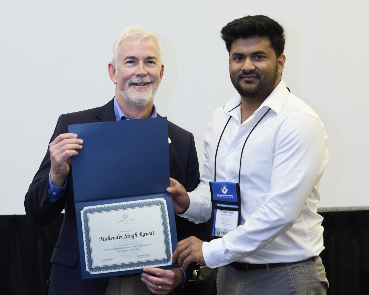 AirandWaste's tweet photo. Students: A&amp;WMA is currently accepting applications for student scholarships and awards, and abstracts for the Student Poster Competition at ACE 2025. View the criteria and get started today: https://t.co/lYLxt928LO https://t.co/Mwpc2hFyTy