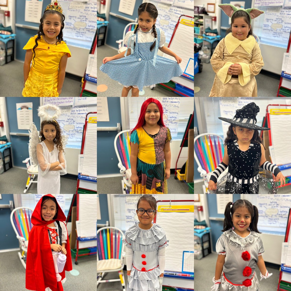 MrsInglat's tweet photo. Happy Halloween from Mrs. Inglat’s 2nd Dual! We had a blast today dressing up and celebrating! I couldn’t disappoint any of my students who voted for my costume, so I dressed up in 4 different costumes throughout the day! @VV_Voyagers https://t.co/AsnnowbHdm
