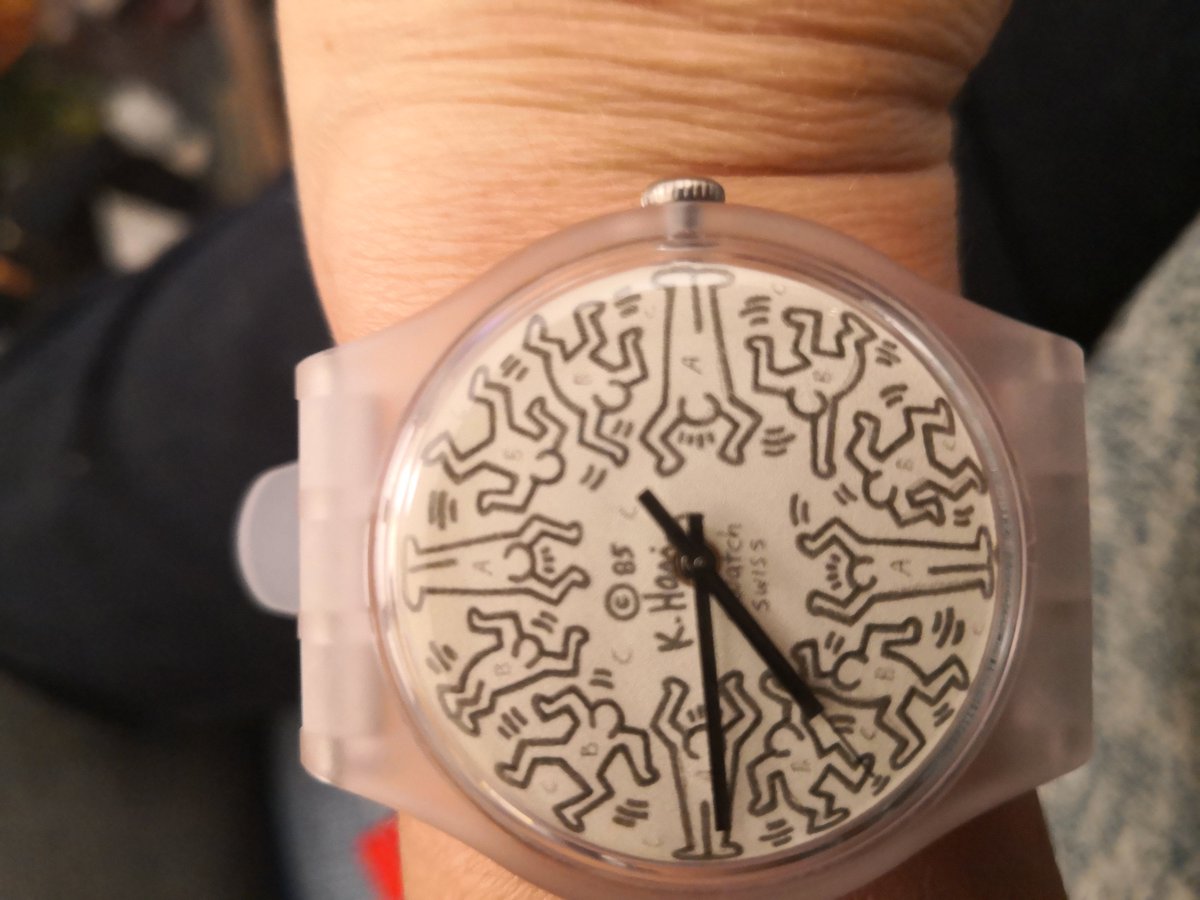 My new Keith Haring watch. Love it <a href="/Mr_Dave_Haslam/">Dave Haslam</a> ⌚