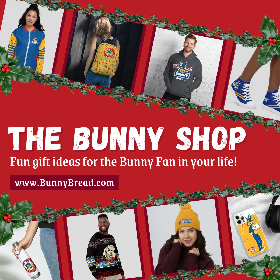 You can find great gift ideas in The Bunny Shop at: bunnybread.com/product-catego…
Place your orders before December 10 for the best chance at receiving before Christmas.
That's What I Said... #BunnyBread!