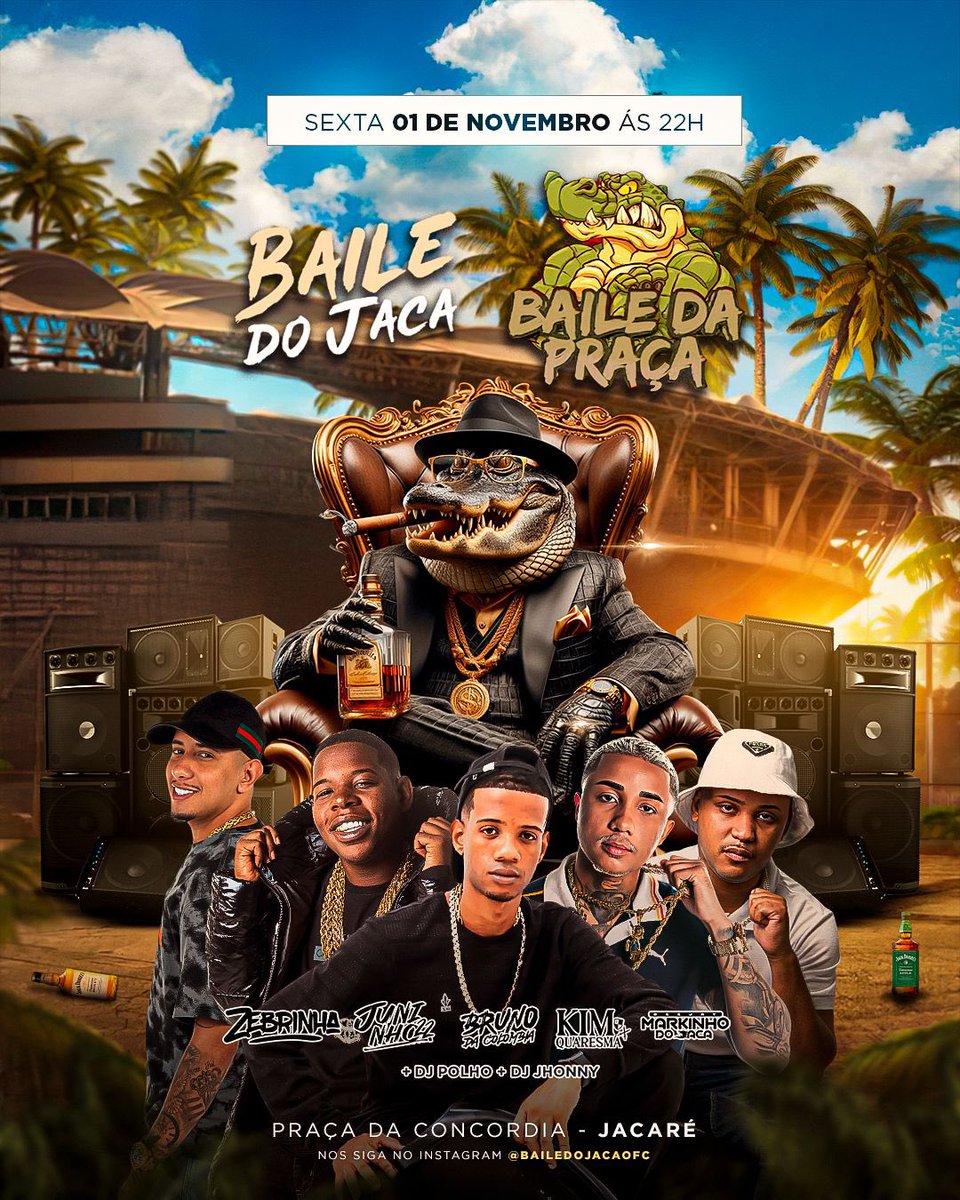 Brotaaaa amanhã sexta 100% confirmado baile do jaca na praça com os melhores djs 😎
