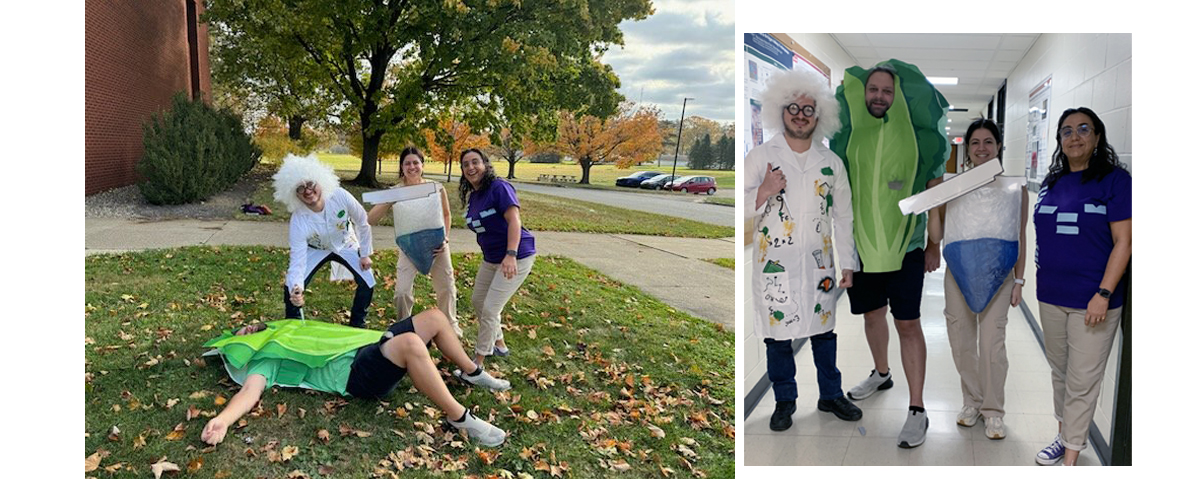 This is a dramatization of a wilted lettuce leaf being sampled for diagnostics through PCR and gel electrophoresis #PlantPathologyHalloween 😂 @msbenitezponce