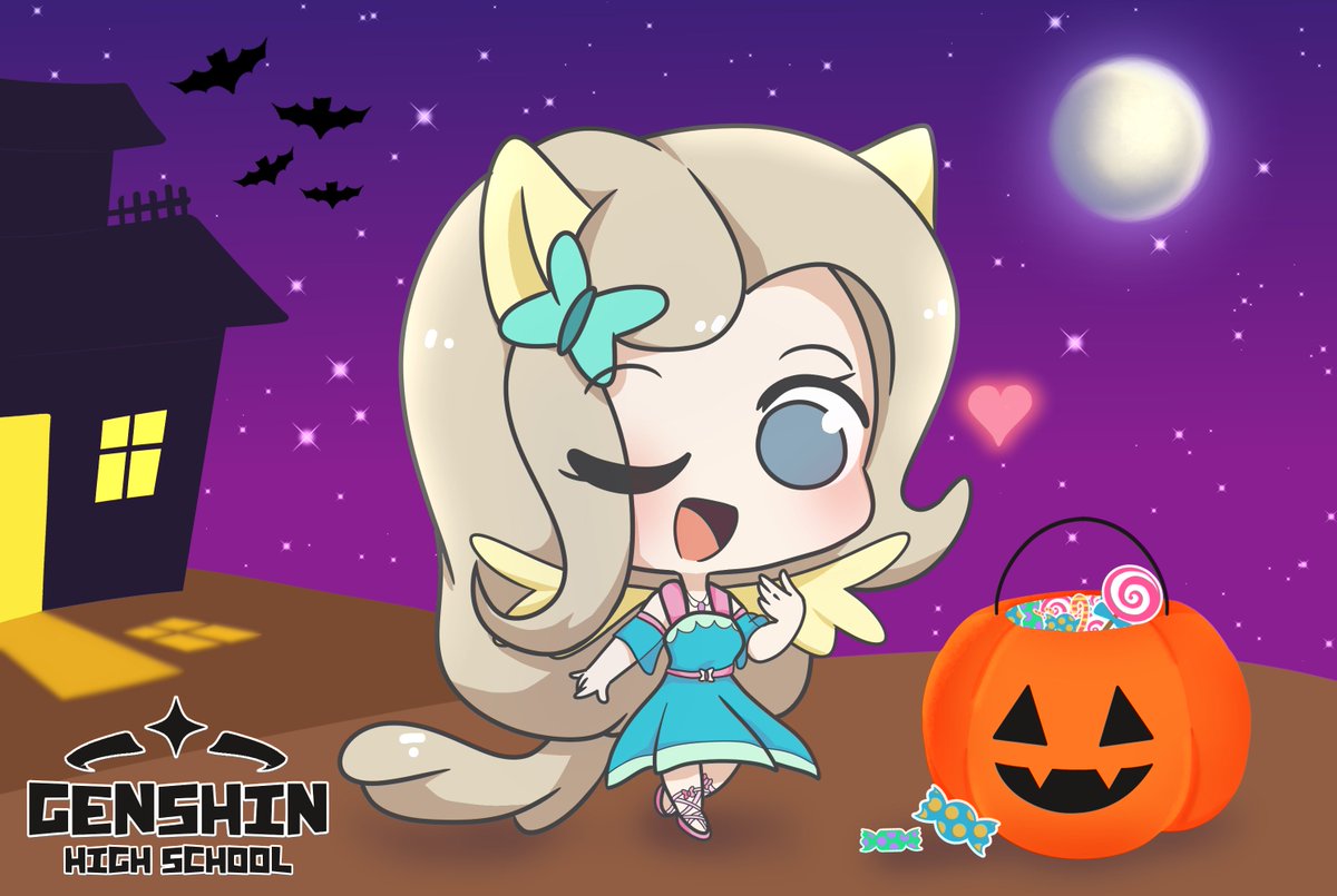 🎃¡FELIZ HALLOWEEN VIAJEROS!
¿Pero miren a quién tenemos aquí?
¡Es Bárbara! ¿Pero de quién está vestida?👀
#GIHS #GenshinImpact #Halloween 

¡Gracias a nuestros maravillosos artistas!
Boceto: <a href="/Noemi_Nath/">Noemis/Michael</a> 
Lineart: @Nai_Pino21 
Coloreado: <a href="/NeKris_/">Chokokris | 🏳️‍⚧️</a> 
Fondos + Props: <a href="/ZumsMapachito/">˗ˏˋ Zums ˎˊ˗</a>