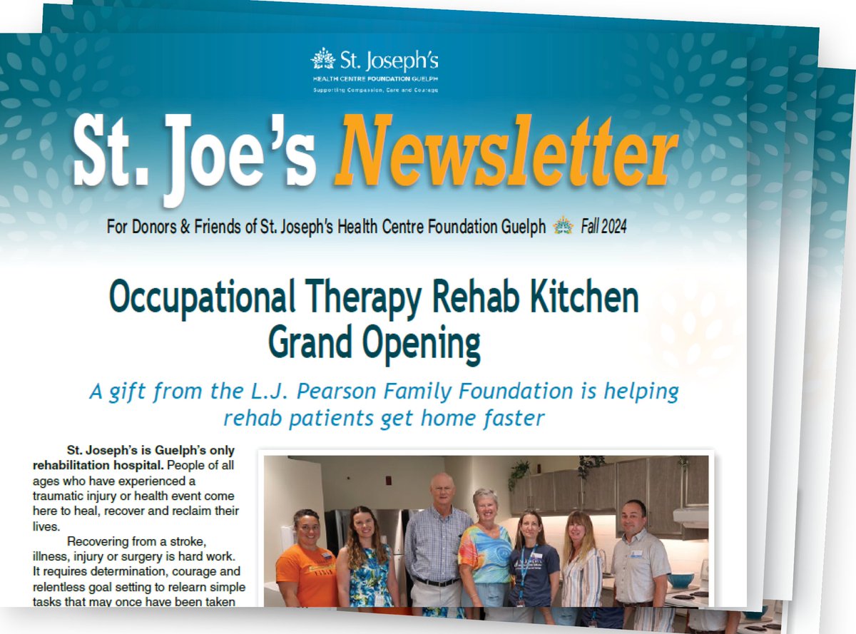 Have you checked the mail? The latest edition of St. Joe’s Newsletter is here!

Discover the latest updates, stories, and community impact from fall edition of our newsletter here: foundation.sjhcg.ca/wp-content/upl…
