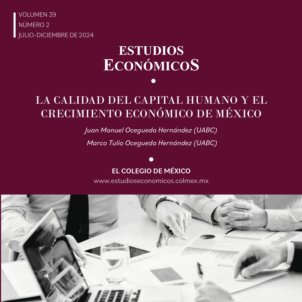 Revista Estudios Económicos tweet media