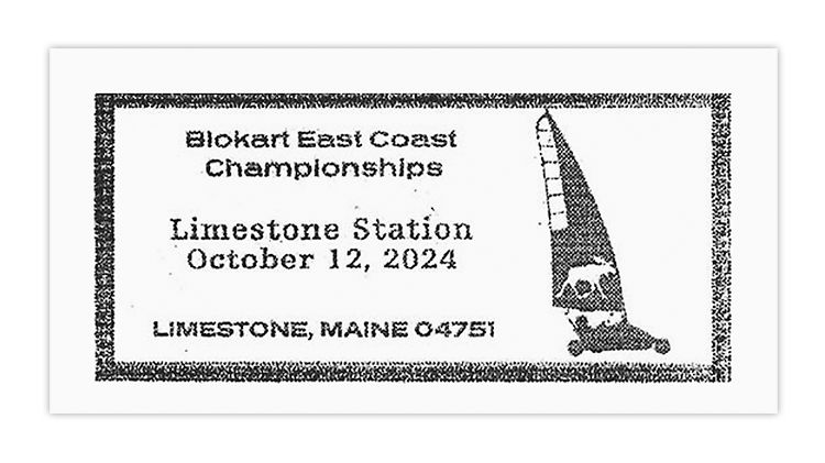LinnsStampNews's tweet photo. 2024 Blokart East Coast Championships honored with special Oct. 12 pictorial postmark. https://t.co/jYLz8bKMA4 #LinnsStampNews #PostmarkPursuit https://t.co/uxYaRC1PDt