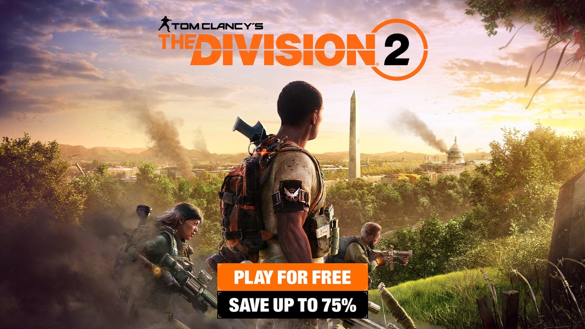 Agents! Anyone can check out The Division 2 for free this weekend from October 31st -November 4th. All progress you make during the Free Weekend will carry over if you decide to purchase the game, which you can do (cont) spr.ly/l/6013STLhb