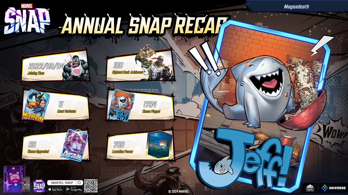 Check out my best SNAP STATS of the year in the #MARVELSNAP Annual Recap!marvelsnap.com/seasonrecap/sh…