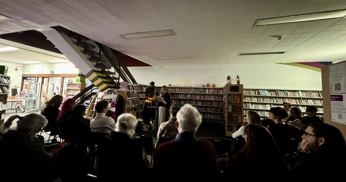 Matt Adcock (@cleric20) on Twitter photo Gothic Literature…
Very much enjoying <a href="/HitchinLibrary/">Hitchin Library</a>’s evening of gothic and scary stories!?
Excellent to hear <a href="/KajaFranck/">Dr Kaja Franck</a> talk on one of my fav ‘genre’…
#Hitchin #Gothic #Halloween Gothic Literature…
Very much enjoying <a href="/HitchinLibrary/">Hitchin Library</a>’s evening of gothic and scary stories!?
Excellent to hear <a href="/KajaFranck/">Dr Kaja Franck</a> talk on one of my fav ‘genre’…
#Hitchin #Gothic #Halloween