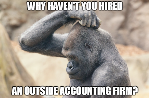 What keeps you from hiring an outside accounting firm? 

a) The cost 
b) The hassle of finding someone reliable
c) I have an in-house accountant 

Let me know in the comments below!

#Accountant #BusinessAccounting #BookKeeper #SmallBusinessAccounting #HeartfeltCFO