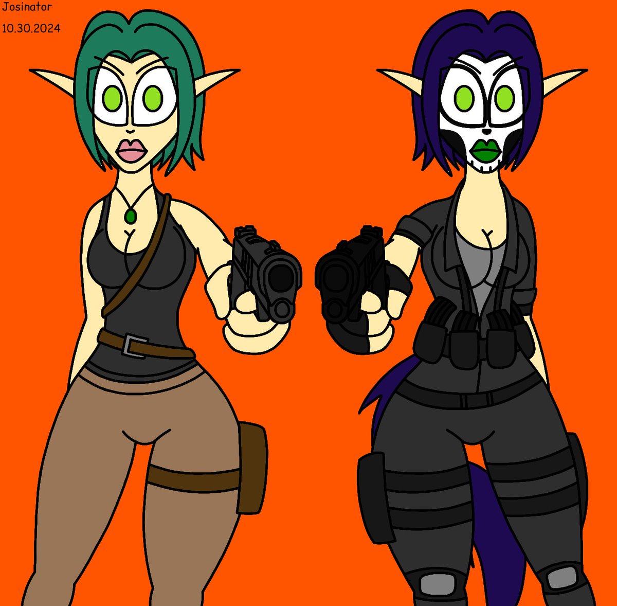 Keira Croft and Lyveira, also Happy Halloween everybody. ^^

#keirahagai #lythefairy #HappyHalloween2024